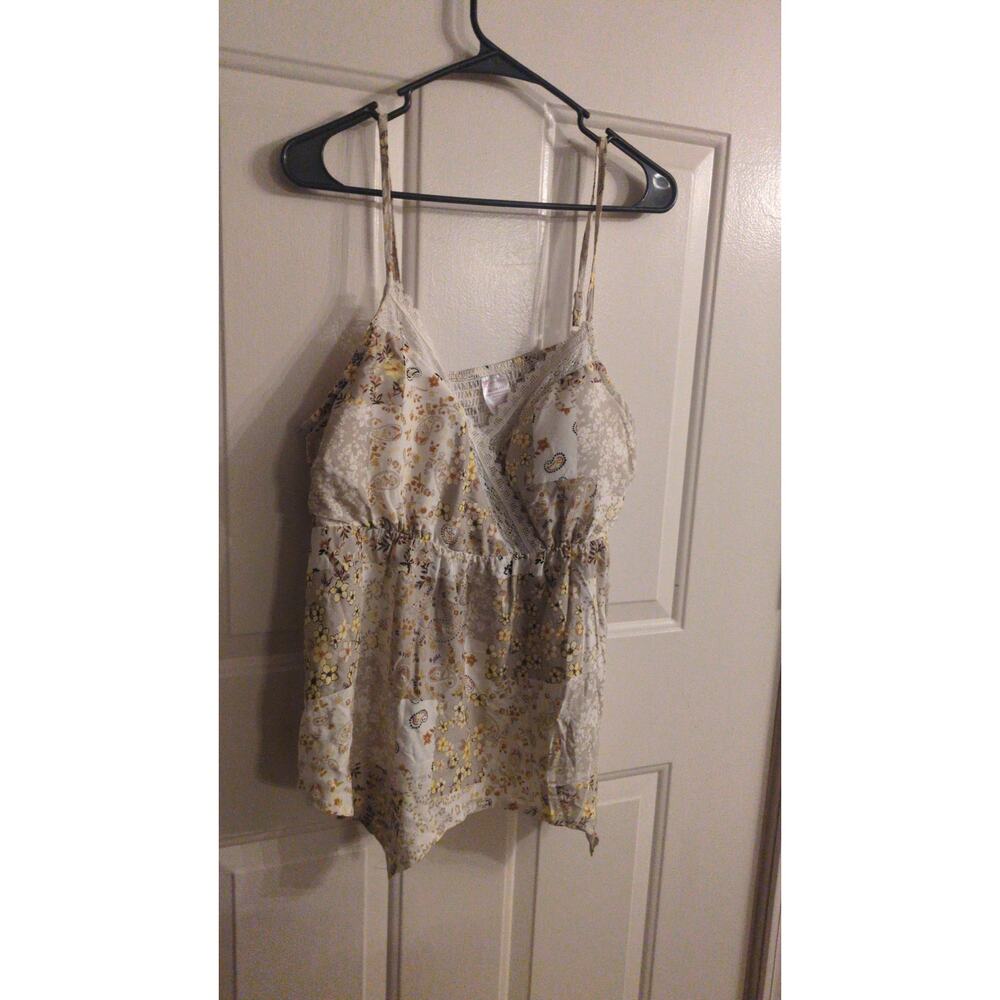 VTG No Boundaries Y2K Women's Babydoll Tank Top, Padded, Fairy, Cottage XL Boho